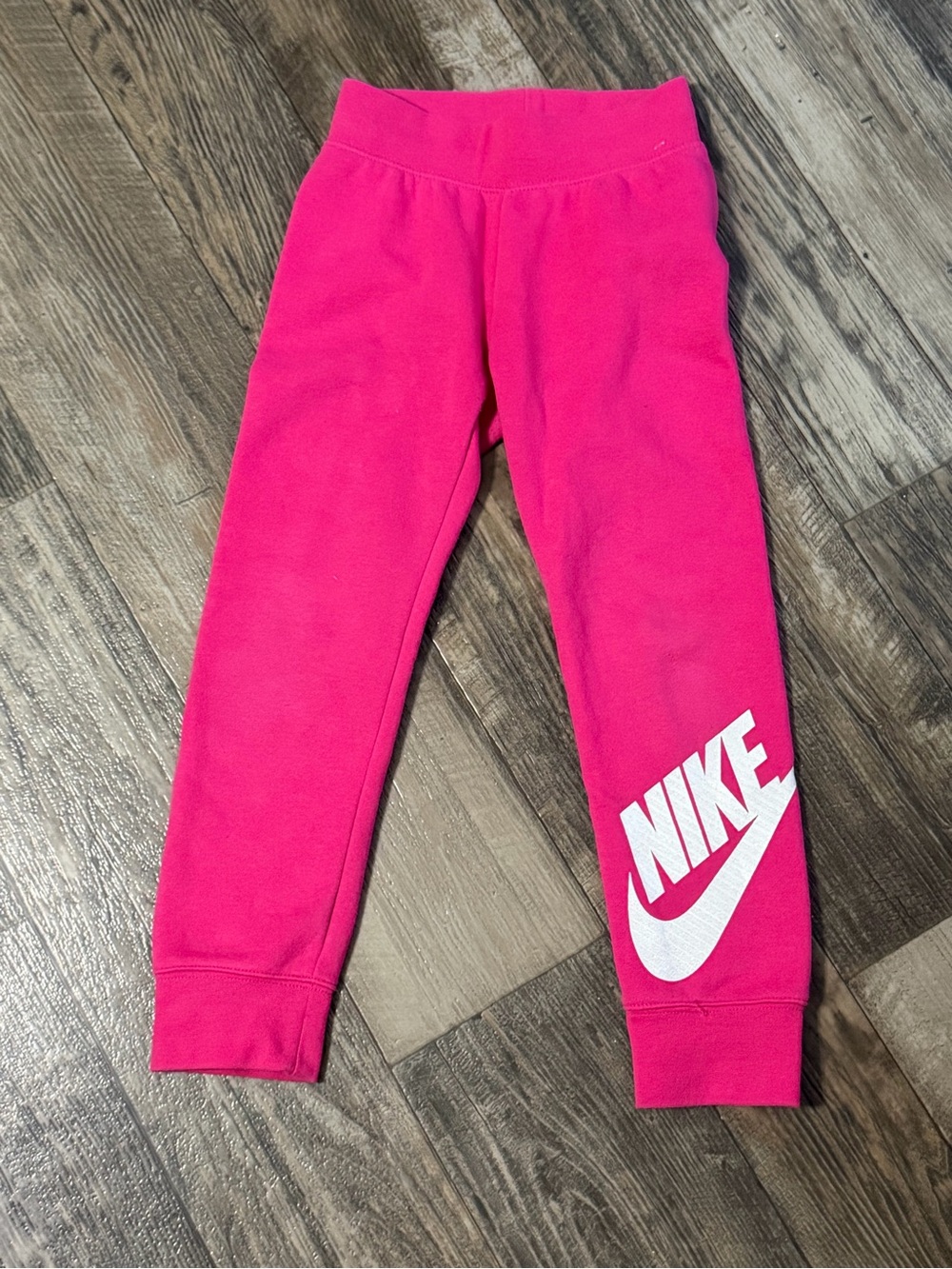 Nike Kids Hot Pink Sweatpants with White Logo